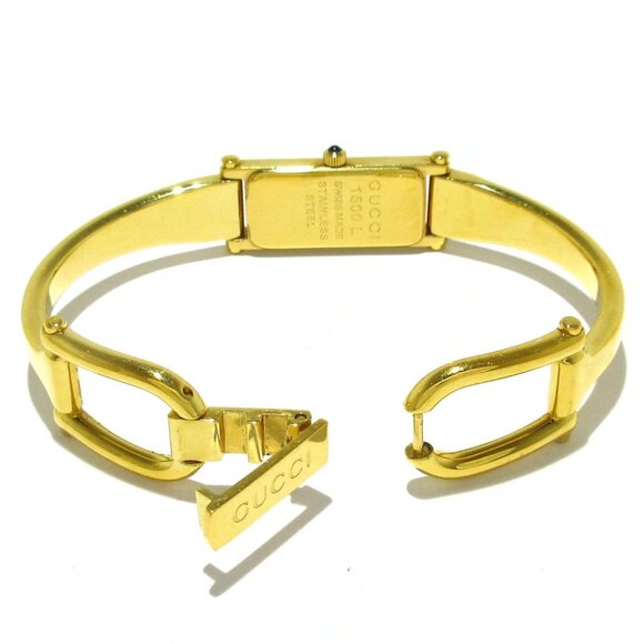 Auth GUCCI - 1500L 0****** Gold Women's Wrist Watch - Picture 3 of 7